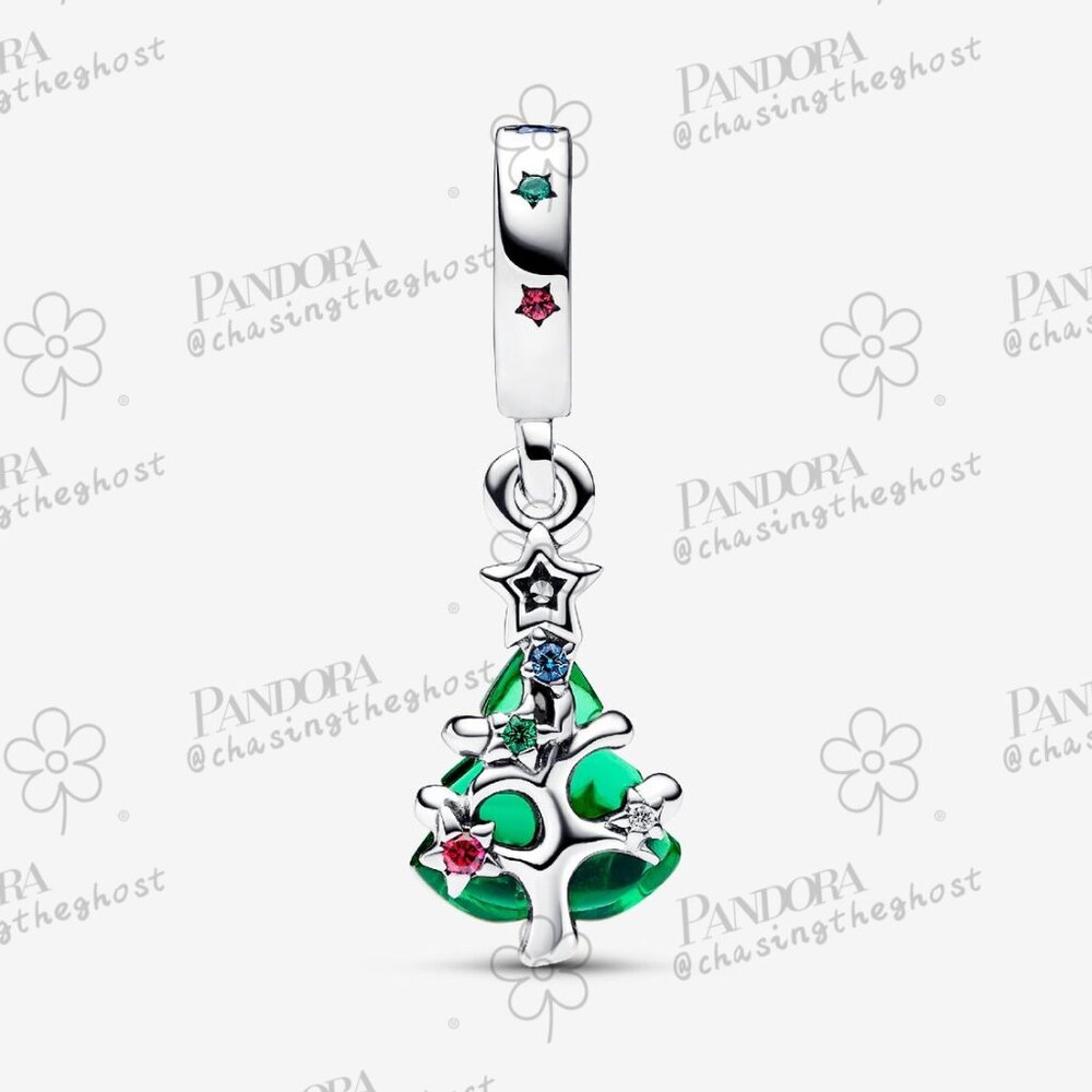 Pandora Sparkling Christmas Tree Dangle Charm